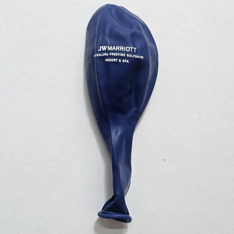 Custom printed balloons for promotions, Blue balloons printed